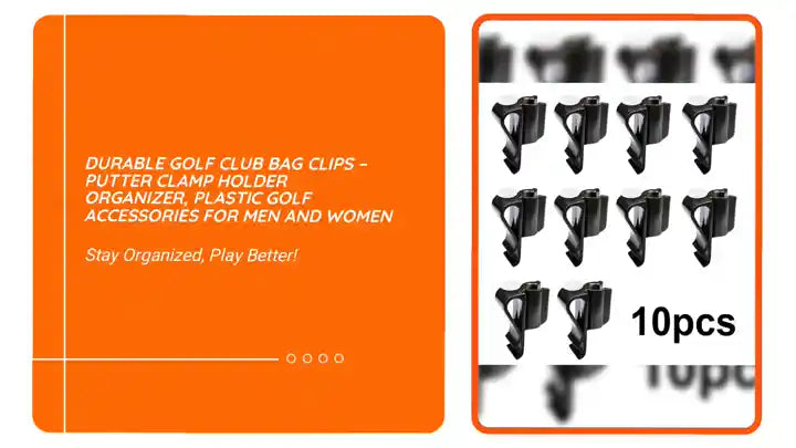 Durable Golf Club Bag Clips &ndash; Putter Clamp Holder Organizer, Plastic Golf Accessories for Men and Women by@Outfy