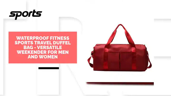 Waterproof Fitness Sports Travel Duffel Bag - Versatile Weekender for Men and Women by@Outfy